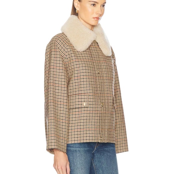 Nili Lotan Checkered Jacket with Cream Collar - Picture 3 of 5